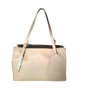 CAFèNOIR Borsa donna Shopping sfoderata con Lettering borsa a spalla Tortora