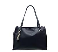 CafèNoir Borsa donna Shopping sfoderata con Lettering Nero borsa a spalla