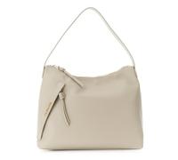 Borsa donna a spalla Cafè Noir Nero Nera Hobo Bag morbida tasca zip Sabbia Beige Monospalla (Sabbia)