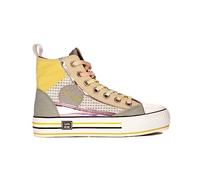 Cafè Noir C1DM9501Z005370 Sneakers Mid Patchwork in Tessuto Multi Giallo 37