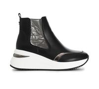 CAFèNOIR - Tronchetto con Riporto in Nylon, da Donna, Colore Nero/Antracite, Taglia 37