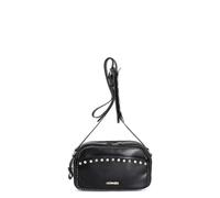 CAFèNOIR - Camera Bag Compatta Con Pietre Cabochon, Mini Rivetti E Spallaccio, Da Donna, Colore Nero, Taglia Unica