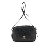 CAFèNOIR - Camera Bag Effetto Pelle Con Embossed All Over Logato, Da Donna, Colore Nero, Taglia Unica