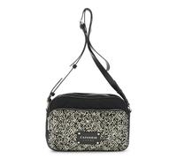 CafèNoir - Camera Bag Trapuntata In Nylon Con Stampa Floccato, Da Donna, Colore Avena/nero, Taglia Unica