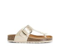 CAFèNOIR - Ciabatta Donna Infradito Con Fibbia, Da Donna, Colore Platino, Taglia 36