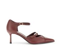 CAFèNOIR - Décolleté Aperta In Nappa Con Doppia Fibbia, Da Donna