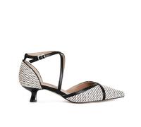 CAFèNOIR - Décolleté Bimateriale Con Incrocio, Da Donna, Colore Rosa/nero, Taglia 37