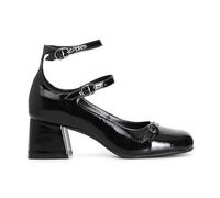 CafèNoir - Décolleté Con 3 Fibbie Effetto Vernice, Da Donna, Colore Nero, Taglia 36