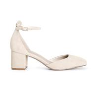 CafèNoir - Décolleté In Camoscio Con Cinturino Alla Caviglia, Da Donna, Colore Beige, Taglia 38