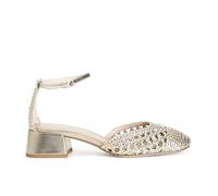 Cafe' Noir Sandali Con Tacco Basso Platino - Donna Scarpe Ballerine