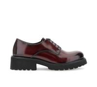 CAFèNOIR - Derby in Pelle Abrasivata, da Donna, Colore Bordeaux, Taglia 37