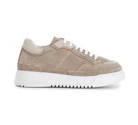 CafèNoir Donna Sneakers stringate in Pelle Scamosciata Colore Beige