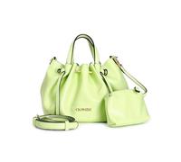 CafèNoir Mini Borsa a Secchiello Verde Lime con Pochette