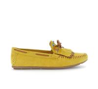 CAFèNOIR - Mocassini in Pelle Scamosciata con Frangia, da Donna, Colore Giallo, Taglia 40