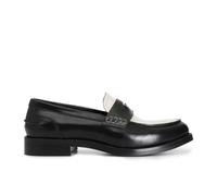CafèNoir - Mocassino da Donna in Pelle Abrasivata in Tre Colori con Accessorio, da Donna, Colore Multi Nero, Taglia 38