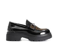 CAFèNOIR - Mocassino in Similpelle con Cavallino, da Donna, Colore Nero, Taglia 38