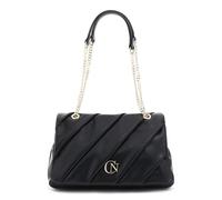 CAFèNOIR - Pattina Effetto Pelle Liscia Con Catena E Plissé, Da Donna, Colore Nero, Taglia Unica