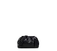CAFèNOIR pochette con pieghe morbide e catena in tono nero tgu