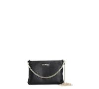 CAFèNOIR - Pochette In Pelle Martellata Con Doppia Tarcolla In Catena, Da Donna, Colore Nero, Taglia Unica