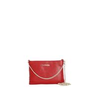 CafèNoir - Pochette In Pelle Martellata Con Doppia Tarcolla In Catena, Da Donna, Colore Rosso, Taglia Unica
