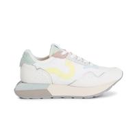 CAFèNOIR Sneakers da donna in tessuto e pelle scamosciata Colore Bianco Salvia Taglia 40