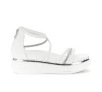 CAFèNOIR - Sandali Asimmetrici Con Toppone E Mignons, Da Donna, Colore Bianco, Taglia 39