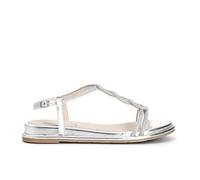 CAFèNOIR - Sandali Con Multistrass A t, Da Donna, Colore Argento, Taglia 36