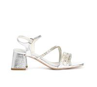 CAFèNOIR - Sandali Gilda Con Strass, Da Donna, Colore Argento, Taglia 38