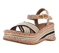 CAFèNOIR Sandali HF9000 Scarpe Zeppa Tessuto Multi Arancio 37