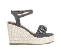 CAFèNOIR - Sandali In Canvas Con Applicazioni Sulla Tomaia, Da Donna, Colore Nero, Taglia 41