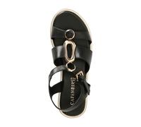 CafèNoir Sandali in pelle con decorazioni in metallo