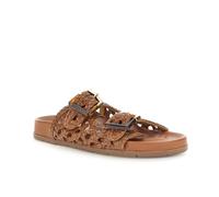 CafèNoir Sandali in pelle intrecciata con suola 2 cm