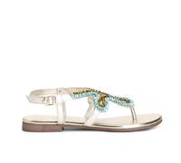 CAFèNOIR - Sandali Infradito Con Ricamo E Applicazioni, Da Donna, Colore Multi Turchese, Taglia 38