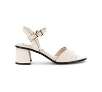 CafèNoir Sandalo Donna Gilda Beige con Profili Neri e Tacco