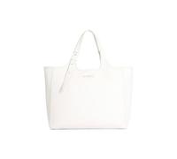 CAFèNOIR Shopping Bag con Cuciture Decorative Bianco