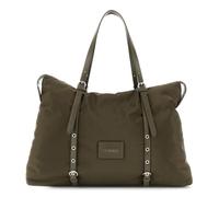CAFèNOIR - Shopping In Nylon Con Cinghie Regolabili A Fibbia, Da Donna, Colore Oliva, Taglia Unica
