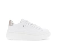 CafèNoir - Sneaker in Pelle con Motivo A Onde, da Donna, Colore Bianco, Taglia 36