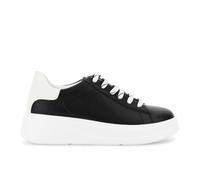 CAFèNOIR - Sneaker in Pelle, da Donna, Colore Nero/Bianco, Taglia 39