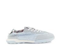 CAFèNOIR - Sneakers Allacciata in Tessuto E Pelle Scamosciata, da Donna, Colore Celeste, Taglia 38