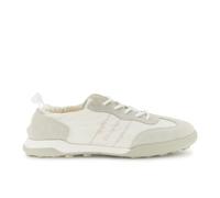 CAFèNOIR - Sneakers Allacciate in Nylon E Pelle Scamosciata, da Donna, Colore off White, Taglia 37