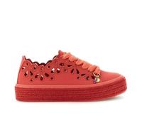 CAFèNOIR - Sneakers Allacciate in Tessuto Traforato, da Donna, Colore Corallo, Taglia 36