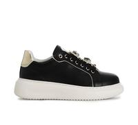 Cafè Noir C1DE1032N001380 Sneakers in Pelle con Accessori Removibili Nero 38