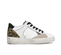 Cafè Noir C1DA1031W087370 Sneakers in Pelle E Pelle Scamosciata con RIPORTI Effetto Metallico Bianco MACULATO 37