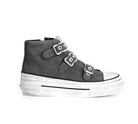 CAFèNOIR - Sneakers da Donna Mid 3 Fibbie, da Donna, Colore Antracite, Taglia 40