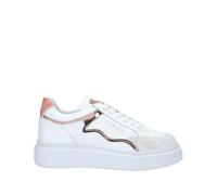 CAFèNOIR Sneakers Donna con Profilo Specchio Tomaia Pelle 39 / Bianco