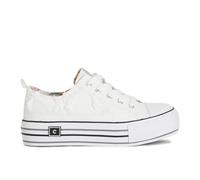 CAFèNOIR - Sneakers in Denim Sfrangiato, da Donna, Colore Bianco, Taglia 39