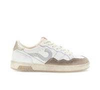 CAFèNOIR - Sneakers in Pelle E Scamosciato con Riporto Laminato, da Donna, Colore Bianco/Beige, Taglia 37