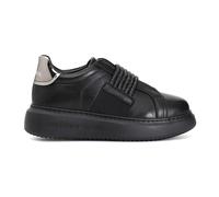 CafèNoir Sneakers Invernale Slip-on Elastico Strass Tomaia Pelle Colore Nero
