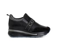 CafèNoir Sneakers Slip-on con Elastico Logato Tomaia Pelle Colore Nero