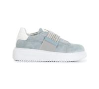 CafèNoir Sneakers Slip-on Elastico Strass Tomaia Camoscio Colore Blu